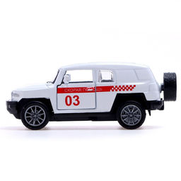 Машина металлическая Скорая помощь, 1:48, инерция, открываются двери, цвет белый - АвтоГрад фото 2