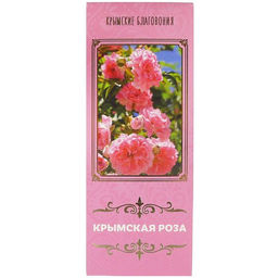 Натуральные благовония "Крымская роза" 10 палочек d.5мм L.10см с подставкой