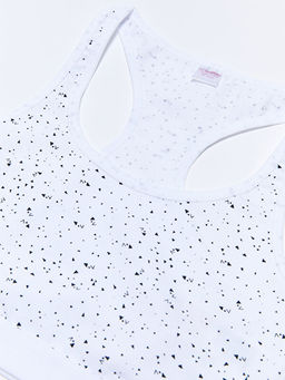 Bask?l? Pamuklu K?z ?ocuk B?stiyer 2li - Waikiki фото 3