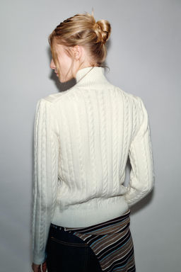 CABLE-KNIT CARDIGAN - Zara фото 11