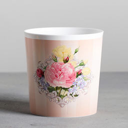 Кашпо для цветов Винтаж, 1.6 л, d=14 см, h=14 см, пластиковое - Дарите счастье фото 5