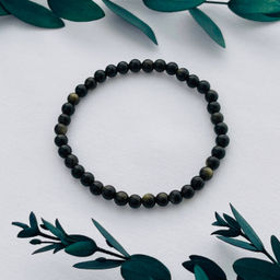 Браслет из золотистого Обсидиана 20 см