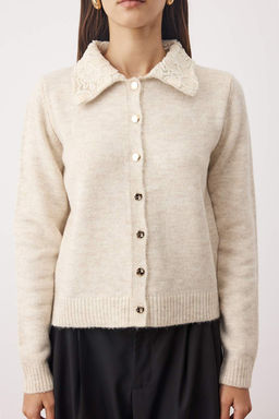 Tas Dantel Yaka Detayl? Triko H?rka TWOAW26HI00176 - Trendyolmilla фото 3