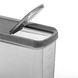 Цена за 2 шт. Емкость для сыпучих продуктов "Лайн" 1,5л (графитовый) М9004