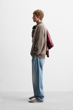 HIGH NECK QUARTER-ZIP SWEATER - Zara фото 21
