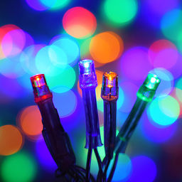 Электрогирлянда 15м, 200 ламп - Снеговичок фото 4