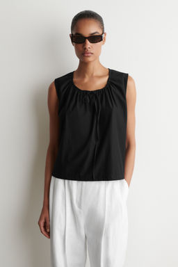 TOP SIN MANGAS CON CUELLO FRUNCIDO - H&m фото 3