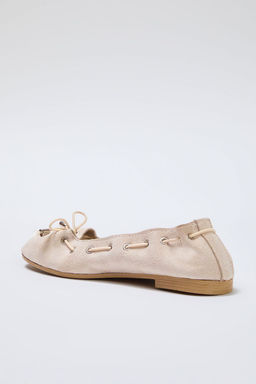Trendyol Shoes Bej Baglama Detayl? Badem Burun Kad?n Babet TAKSS25BE00004 - Trendyolmilla фото 6