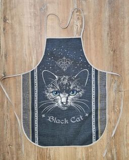 Фартук Лунный кот рогожка хлопок 100% - Лен поволжья фото 2