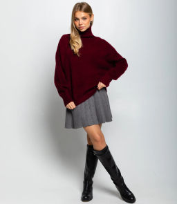 Свитер #КТ2587 (1), бордовый - Dommod фото 4