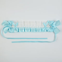 Карнавальная повязка Лолита цвет голубой с белым кружевом - Simaland фото 7