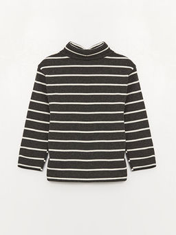 Bal?k?? Yaka Uzun Kollu ?izgili Erkek Bebek Ti??rt - Waikiki фото 2