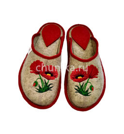 Тапочки без задника, вышивка «кошечки»