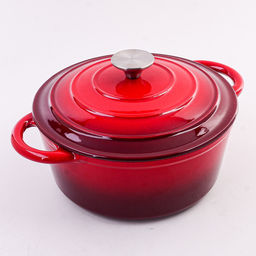 40620 Кастрюля чугун 2,6 л эмаль/покрытие красная MB (х4)
