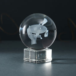 Фигурка стекло шар «Дирижабль», d=6 см