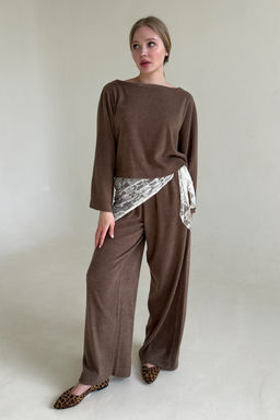 Брюки WOOL042/04/Коричневый