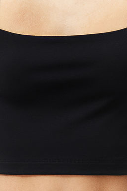 TRENDYOLMILLA Beyaz Duz Slim Kare Yaka Super Crop Orme Atlet TWOSS24AL00031  фото 4