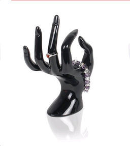 Подставка для украшений рука черная 10x7x16.5 / JIN-14B /уп 50/ - Галеонтрейд фото 2