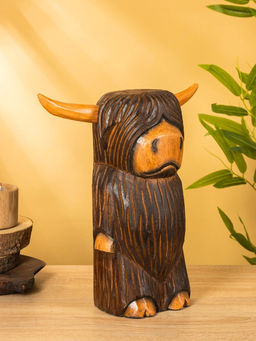 Сувенир «Бычок», 16×14×30 см, дерево