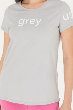 U. S. Polo Assn Женская серая футболка с круглым вырезом - U.s. polo assn фото 13