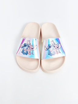 Lilo ve Stitch Bask?l? K?z ?ocuk Terlik