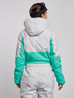 Горнолыжный комбинезон женский зимний зеленого цвета 2320Z