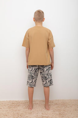 Crockid _ КБ 2799/перу,милитари на бежевом пижама для мал