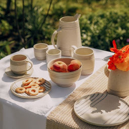 Салатник SL Home «Райяс», 800 мл, d=14.5 см, керамика, бежевый