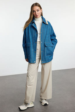 TRENDYOLMILLA Lacivert Oversize Mont TWOAW25MO00174 фото 2