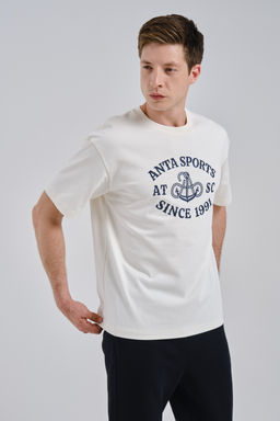 Футболка Белый ATSC SS Tee - Anta фото 4