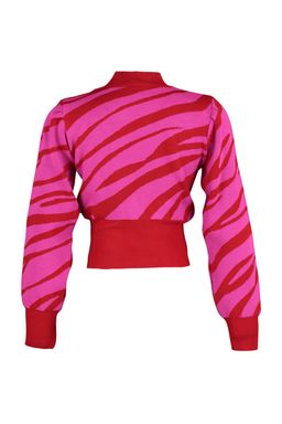 Zumrut Yesili Zebra Desenli Crop Triko Kazak TWOAW21KZ0010 - Trendyolmilla фото 38