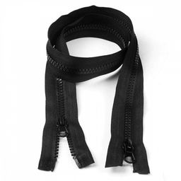 Молния Mzip трактор №5 2 замка усил.зв., 40см, цв.F322 черный уп.10шт