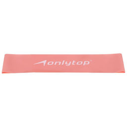 Фитнес-резинка ONLYTOP, 30.5×7.6×0.035 см, нагрузка 3 кг, розовая