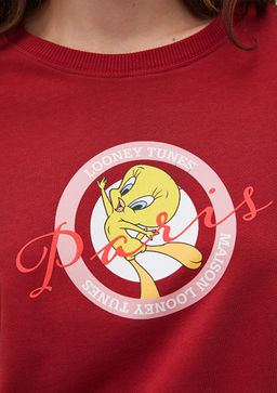 Tweety Bask?l? K?rm?z? Tisort - Mavi фото 6