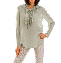 Блузка, серая