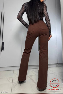 Джинсы клёш с высокой посадкой