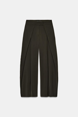 PANTAL?N WIDE LEG ZW COLLECTION / Verde - Zara фото 6