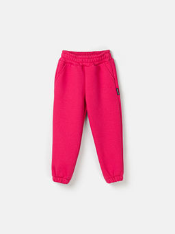 Джоггеры Фуксия с карманами утепленные