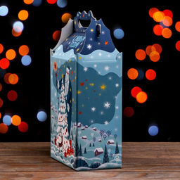 Цена за 5 шт. Подарочная коробка Фантазия в зелёном 17,8 х 10 х 32,5 см - Simaland фото 3