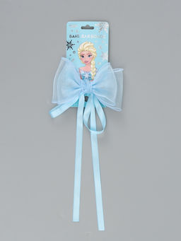 Бант для волос на заколке с лентами, голубой, Холодное сердце