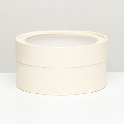 Подарочная коробка Крема кремовая, завальцованная с окном, 21 х 11 см - UPAK LAND фото 2