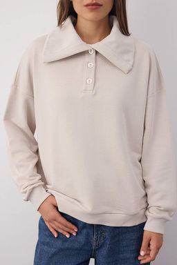 Wardrobe Essentials  Tas Polo Yaka Orme Sweatshirt | TWOAW26SW00041