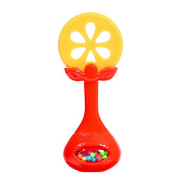 Погремушки с прорезывателями для зубов «Фруктики. Апельсин», набор 4 шт.