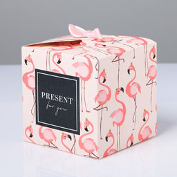 Коробка подарочная складная, упаковка, Present for you, 12×12×12 см