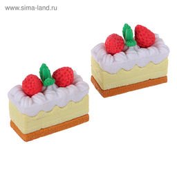 Цена за 5 шт. Ластик фигурный Тортик