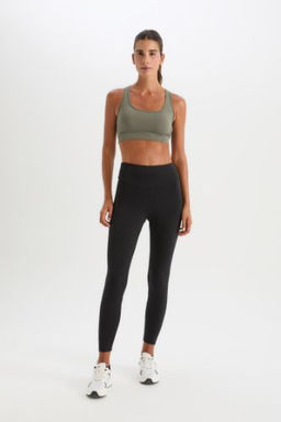 DeFactoFit Bask?l? Beli Saran Sporcu Tayt