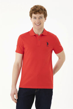 Мужская красная базовая футболка - U.s. polo assn фото 3