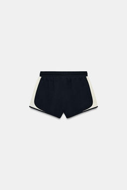 SHORT TEJIDO COMBINADO / Azul / Blanco - Zara фото 7