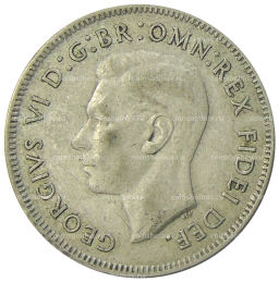 Монета 1 флорин (2 шиллинга) 1951 года Австралия  50 лет Федерации