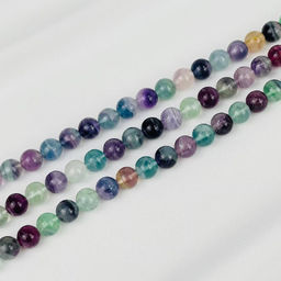 Бусины для украшений из Флюорита (38 бусин) 39 см